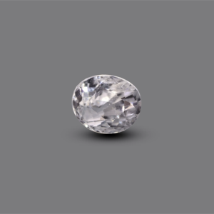 Synthetic 5A Oval White Zircon 4.55 Carat Loose Gemstone for Fine Jewelry - Product Image 1