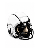 Casque de football léger rembourré à double visière en mousse EVA, housse de casque de sécurité réglable, absorption des chocs, rugby 7v7