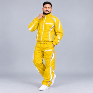 Conjunto Deportivo de 2 Piezas para Hombre, Chaqueta Cortavientos de Nailon y Pantalones Jogger, Ropa Deportiva para Correr, Fabricante de Ropa al Por Mayor, Logotipo Personalizado - Product Image 2