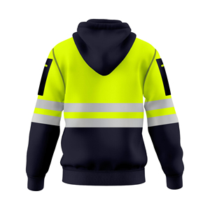 <b>Top</b> trending 100% Polyester Custom Hi Vis Hoodie <b>Reflective</b> Safety premium quality workwear durable new style Hi Vis Hoodies - Product Image 6