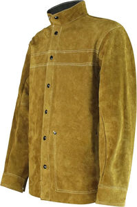 Veste de soudeur pour hommes, cuir de vachette de qualité supérieure, veste de sécurité pour le soudage, cuir résistant, veste de soudeur confortable - Product Image 2