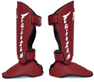 สนับแข้งหนังแท้ Fairtex สีดำ อุปกรณ์ป้องกันระดับมืออาชีพสำหรับการฝึกซ้อมในยิมและการออกกำลังกายประจำวัน - Product Image 2