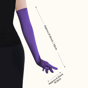 Durable Breathable Polyester Long Fashion Gloves <b>Accessory</b> Lightweight Fabric Styling High Performances Women's Gloves - Product Image 3