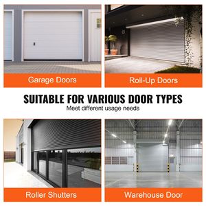 Guarnizione per Porte da Garage a Forma di U con Gomma e O-Ring, Profilo in Alluminio Pre-Forato per Porte da Garage - Product Image 6
