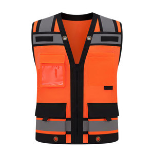 Nouveau gilet de sécurité tendance pour hommes, vêtements de travail en plein air, gilets de sécurité pour la construction avec poches, prix de gros, gilet de protection - Product Image 1