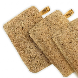 Low Waste Kitchen Cleaning Sponge Natural Loofah Plant Fiber Dish Scrubber Reusable Pad for Pots <b>Pans</b> and Tableware - Product Image 6
