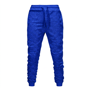 Men's Gray Elastic Waist Drawstring <b>Slim</b> Fit Sweatpants Casual <b>Joggers</b> Midweight Cotton Knitted - Product Image 6