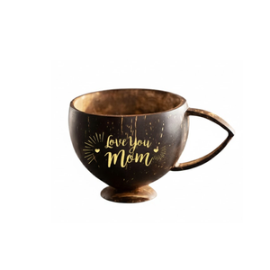 Taza de Cáscara de Coco Pintada a Mano, Ecológica, para Regalo de Papá y Mamá, Precio Económico al por Mayor de Fábrica en Vietnam - Product Image 2