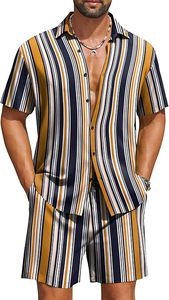 Men Summer <b>Knitted</b> Embroidered 100% Cotton Quick Dry Short Sleeve Custom Logo Joggers Suits <b>Set</b> Shirt and Short <b>Set</b> - Product Image 5