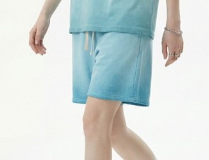 Shorts Bermuda Homme en Coton Uni de Haute Qualité, Taille Élastique avec Cordon, Style Décontracté, Taille Moyenne, Tissu Respirant pour Hommes - Product Image 3