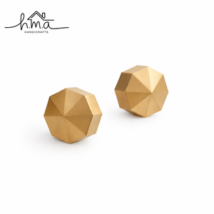 Solid Brass Geometric Minimalist <b>Knob</b> Cabinet Dresser Drawer Handle Modern Wardrobe Pull Eco-Friendly Durable Single Hole Hotel - Product Image 1