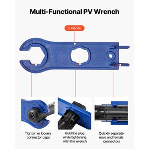 Kit de Herramientas de Crimpado de Conectores Solares con Mecanismo de Trinquete de Acero y Marcas Métricas Claras AWG para 10 Pares de Conexiones Solares - Product Image 5