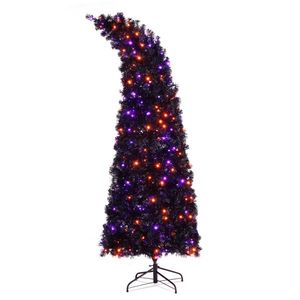 Albero di Natale Automatico in PVC da 2,1 m a Forma di Cappello da Mago, 1050 Rami, 400 Luci, 10 Funzioni, Telecomando per Esposizioni Festive - Product Image 1