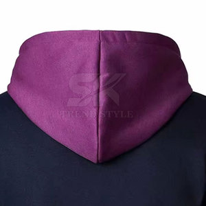 เสื้อฮู้ดดี้ผ้าคอตตอนผสมโพลีเอสเตอร์ ดีไซน์สั่งทำพิเศษ สีตัดต่อเรียบง่าย น้ำหนักเบา คุณภาพเยี่ยม สำหรับผู้ชาย - Product Image 6