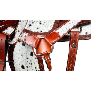 Selle d'équitation western en cuir véritable, équipement de cowboy personnalisé avec artisanat de qualité supérieure et décorations artisanales - Product Image 3