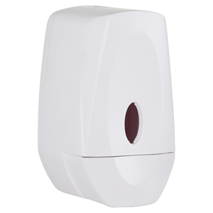 Distributeur de savon en plastique 500ML, bouton poussoir, couleur blanche - Product Image 1