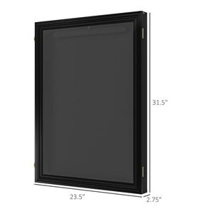 "24x32" Square UV-Resistant Jersey <b>Shadow</b> <b>Box</b> Frame MDF 2 Key Hanger Home Decor & Picture Display" - Product Image 3