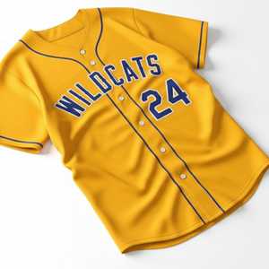 Maillot de baseball unisexe pour adulte, fournisseur en gros, personnalisable par sublimation, OEM, uniforme d'équipe vierge, boutonné, respirant, col en V - Product Image 6
