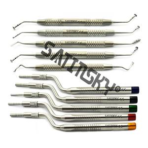 ชุดเครื่องมือทันตกรรม 6 ชิ้น สำหรับอุดฟัน คอมโพสิต ปลั๊กเกอร์  กำจัดหินปูน  แบบตลับ  เครื่องมือทันตกรรมสำหรับรากเทียม  ทำจากสแตนเลส - Product Image 6