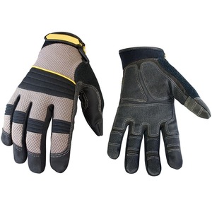 Guantes Reflectantes de Alta Visibilidad para Tráfico Industrial CAPTAIN INDUSTRY CI-TSG-107, de Cuero, Antivibración, Resistentes a Impactos, con Logotipo Personalizado - Product Image 1