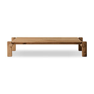 Mesa de Jardín Moderna de Madera de Teca Sólida, Mesa de Centro para Exteriores, Material de Teca Ecológico para Jardines y Patios - Romana - Product Image 2