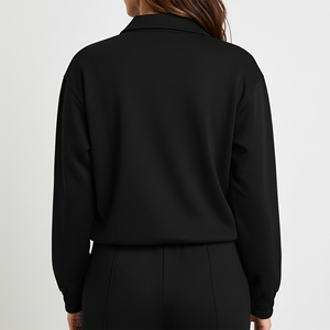 Wholesale Affordable Price 100% Cotton Front Cargo Pockets Zip Up Sweatshirt Breathable Fashionable Casual Wera Sweatshirt - Product Image 3