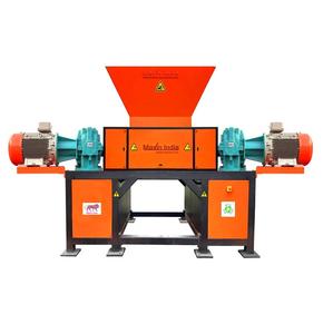 Broyeur de barils en acier à commande automatique, machine de broyage de métaux à double arbre pour l'exportation - Product Image 1