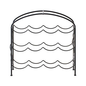 Moderno Estante para Vino de Metal Cromado Zuko para 6 Botellas, Soporte Triangular en Forma de Pirámide para Encimera o Mesa, Acabado Plateado Pulido - Product Image 4