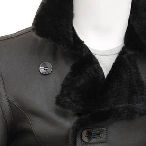 Veste d'hiver pour homme en cuir véritable, design personnalisé, imperméable, respirante, coupe-vent, poids standard, style streetwear - Product Image 5