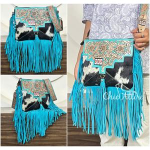 Bolso Bandolera de Cuero con Flecos Hecho a Mano, Nuevo Modelo 2026, para Mujer, Estilo Vintage, de Cuero Vacuno Genuino, Bolso de Hombro Individual - Product Image 1