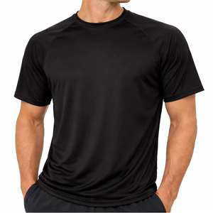 Men's Black Short Sleeve UPF50 High-quality Quick Dry Polyester Customizable Rash Guard Sports Shirt - Product Image 6