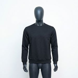 เสื้อสเวตเชิ้ตแขนยาวคอกลมสีพื้นสำหรับผู้ชาย ผ้าฟลีซ รับทำโลโก้ตามสั่ง รับผลิตแบบ OEM ODM ขายส่งเสื้อผ้า - Product Image 2