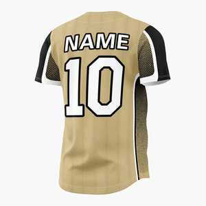 Camiseta de Béisbol al por Mayor, Personalizada por Sublimación, Unisex, Transpirable, Cuello en V, Manga Corta, 100% Poliéster, Uniforme Deportivo - Product Image 5