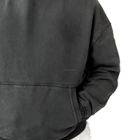 2024 Sudadera con capucha de gran tamaño para hombre 100% algodón de peso pesado de lujo en blanco Sudadera con capucha impresión personalizada hombro caído sudaderas con capucha para hombres
