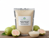 Premium Witte Guave Puree Natuurlijk Gebundeld 100% Fruit ISO Gecertificeerd India Aseptisch Drums/Zakjes/Fles/Vat Pulp Concentraat Bulk