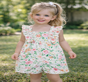 Combinaison en coton imprimé pour enfants, vêtements légers pour un usage quotidien, au meilleur prix de gros - Product Image 1