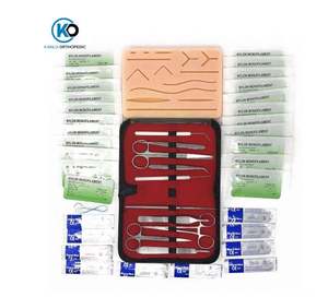 Kit de Práctica de Sutura Quirúrgica para Estudiantes de Medicina, Set de Enseñanza de Primeros Auxilios, Set Quirúrgico de Emergencia Reutilizable de Acero de Alta Calidad - Product Image 4