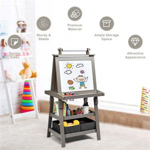 Caballete de mesa de doble cara 3 en 1 para pintar, color gris - Product Image 6