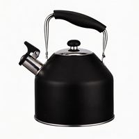 Bouilloire sifflante en acier inoxydable vert mat avec poignée résistante à la chaleur pour cuisinière à induction et à gaz
