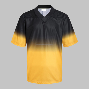 Camisetas de Fútbol Americano Personalizadas y Transpirables para Adultos, 100% Poliéster, Media Manga con Impresión de Logotipo Personalizado - Product Image 1