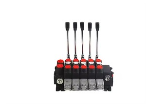 วาล์วควบคุมทิศทางไฮดรอลิกแบบสองทาง DCV100 120 ลิตร/นาที วาล์วสปูลควบคุมด้วยมือ 31.5MPa โมโนบล็อก - Product Image 3