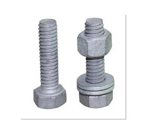 High Strength Steel Hex <b>Bolts</b> and Nuts Set Industrial Hex Head Screw <b>Bolt</b> with Nut and Washer Carbon Steel Hex <b>Bolt</b> Fastener - Product Image 3