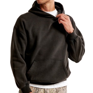 Sweat-shirts d'hiver personnalisés 100% coton molletonné pour hommes, grande taille, logo brodé, respirant, séchage rapide, formel, 200 g/m², avec poche, uni - Product Image 6