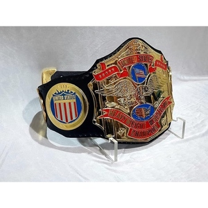 Cinturón de Campeonato Personalizado Premium para Lucha Libre, Boxeo, MMA, con Correa de Cuero, Placas Metálicas Doradas y Logotipo Personalizado - Product Image 2