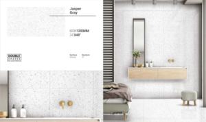 Baldosa de Porcelana Pulida de Doble Carga DC 600x1200mm, Resistente, Brillante, Vitrificada, para Sala de Estar, Vestíbulo, Comedor de Lujo - Product Image 1