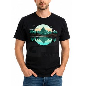 เสื้อยืดพิมพ์ลายสะท้อนแสงขนาดใหญ่สำหรับผู้ชาย เสื้อยืดกราฟิกผ้าฝ้ายพรีเมียม เนื้อนุ่ม ระบายอากาศได้ดี สวมใส่สบายๆ ทันสมัย เหมาะสำหรับใส่ในชีวิตประจำวัน - Product Image 3