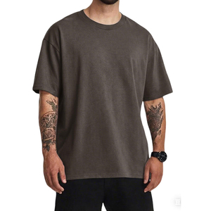 เสื้อยืดผู้ชายคุณภาพสูง ผลิตจากผ้าฝ้ายออร์แกนิค รับสกรีนโลโก้  แบบปกติและแบบโอเวอร์ไซส์ สำหรับผู้ชาย ขายส่ง - Product Image 4