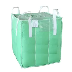 Vietnam 100% polypropylene Woven Jumbo 1 ton Big bags 1000kg Fabric FIBC Bulk Bag For Construction Industry can custom logo