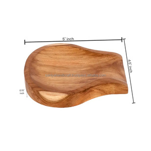 Soporte de cuchara de madera de teca ecológico Soporte de cuchara de madera suave para cocina Técnica pulida para espátulas y cucharas - Product Image 1