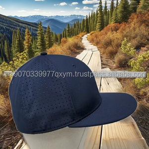 Chapeau de camionneur à ventilation réglable en maille 100% polyester, tissu commun à 6 panneaux, style sportif élégant - Product Image 4